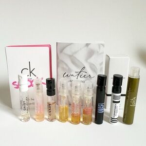 Assorted women’s perfume samples Narciso, Chloe angel